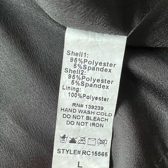 DO + BE Sleeveless Cropped Tank Top Sleeveless Blouse Black White Side Stripe L - Picture 5 of 5